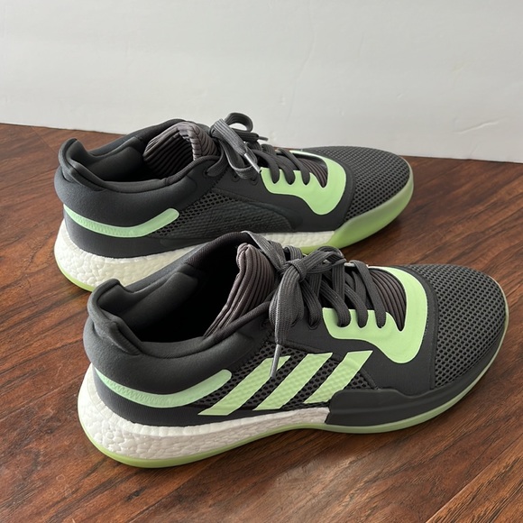 Adidas Men’s 14 Gray & Green Athletic Sneakers NWOT - Picture 5 of 7